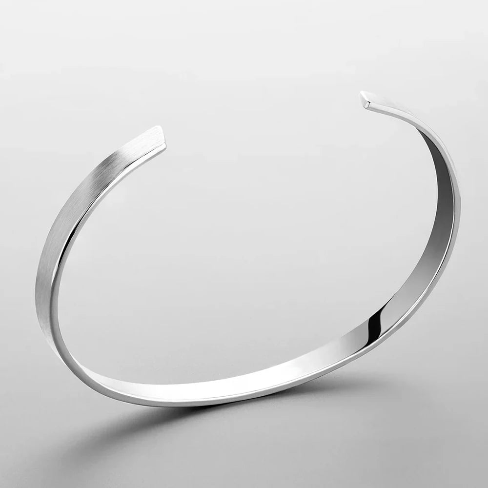 Lisse Bangle - Or Blanc