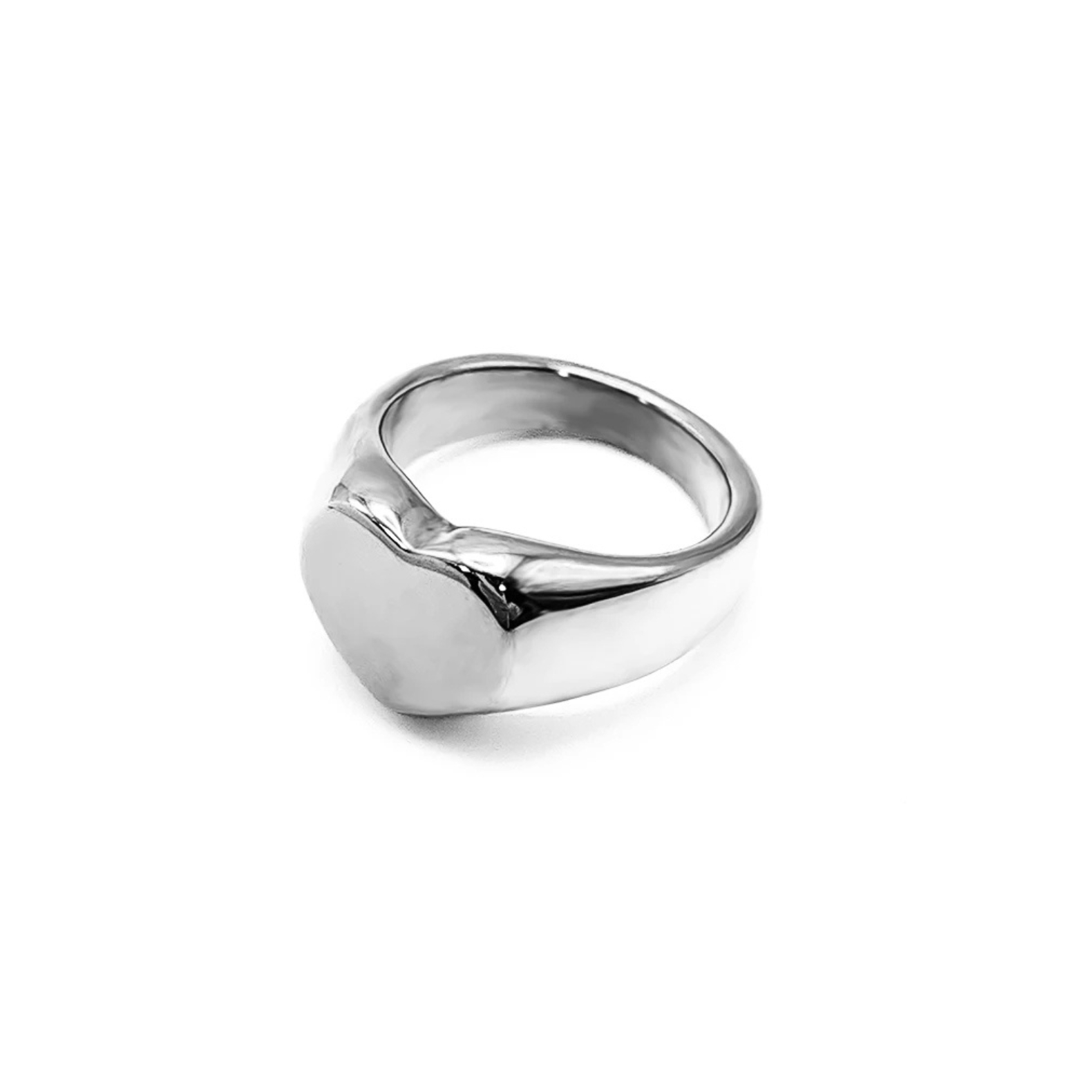 Heart Ring - Or Blanc