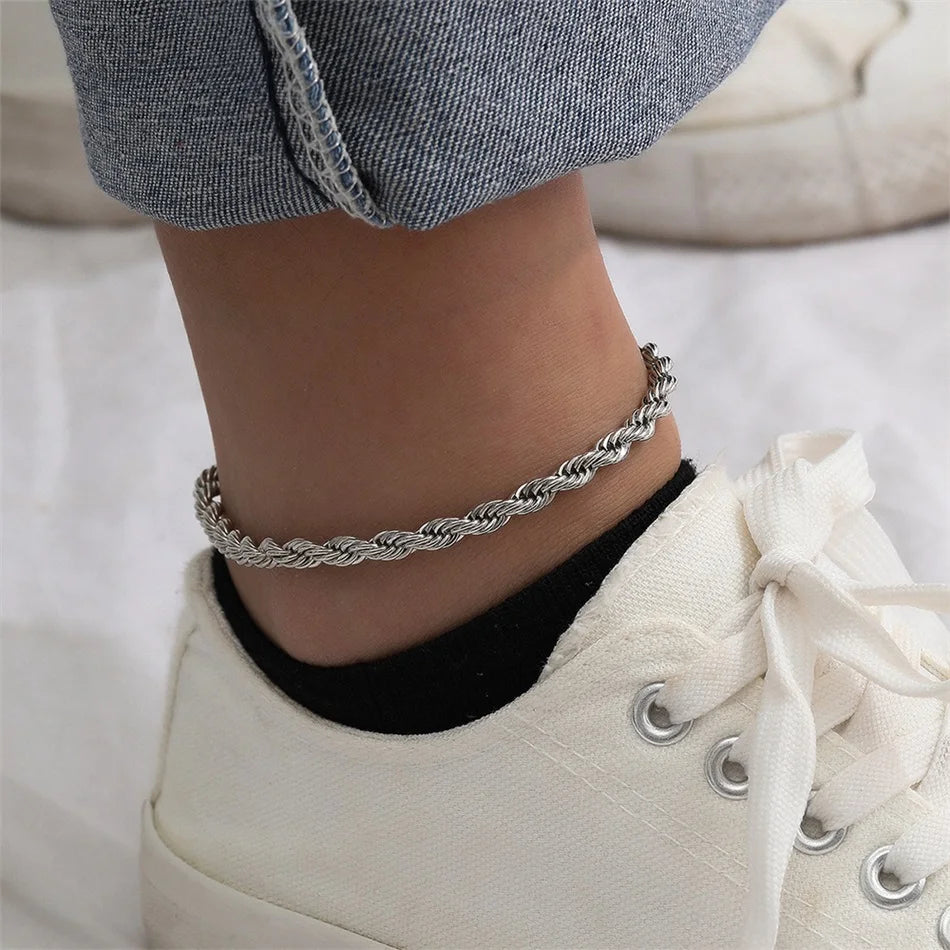 Anklet - Or Blanc