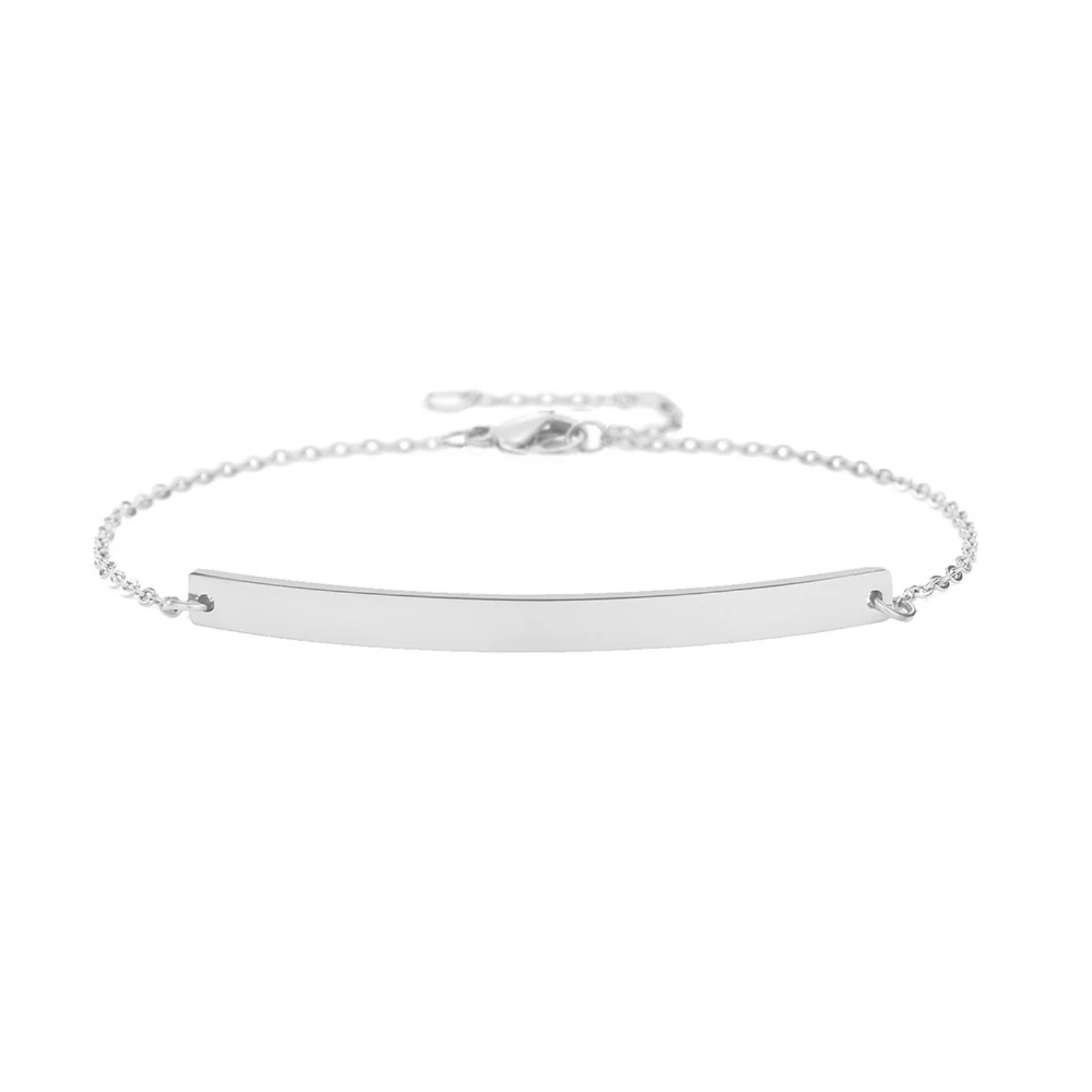 Bar Bracelet - Or Blanc