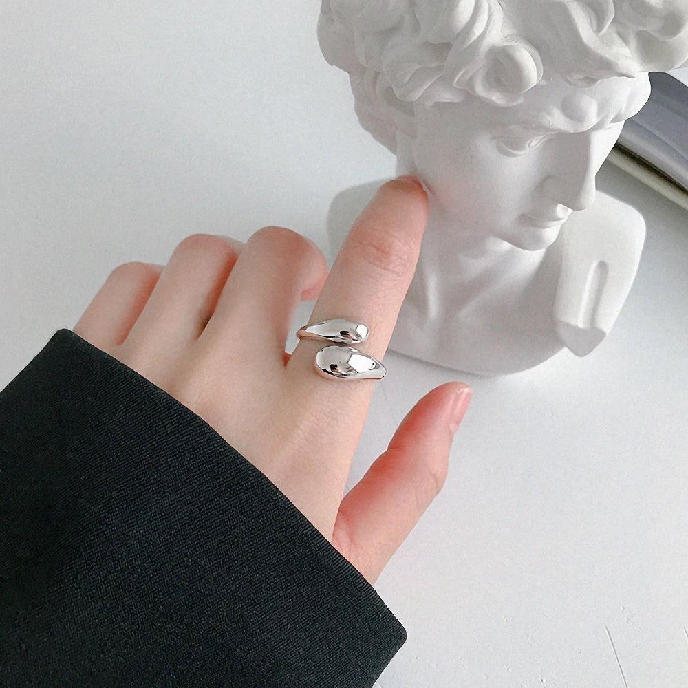 Double Ring - Or Blanc
