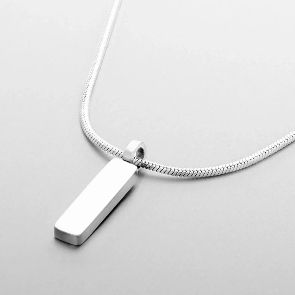 Serpent Pendant Necklace - Or Blanc