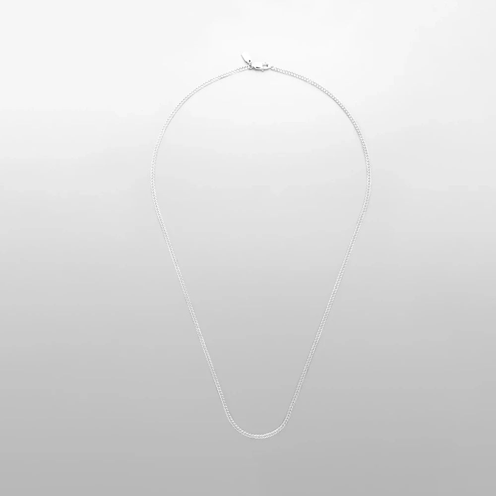 Classique Square Chain Necklace - Or Blanc