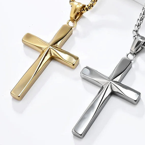 Cross Pendant Necklace - Or