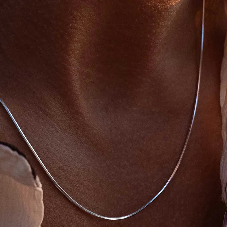 Éclipse Chain Necklace - Or Blanc