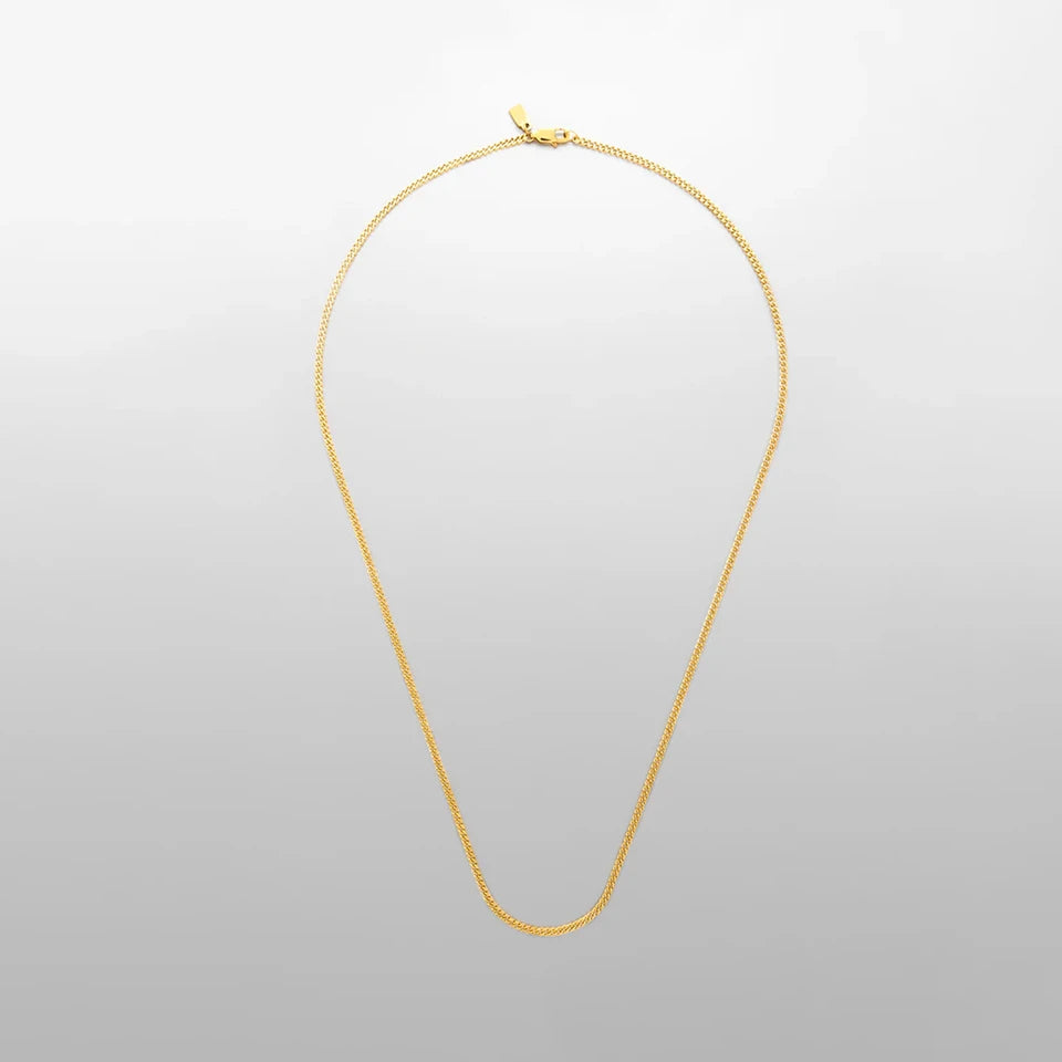 Classique Square Chain Necklace - Or