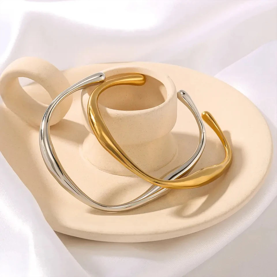 I Bangle - Or Blanc
