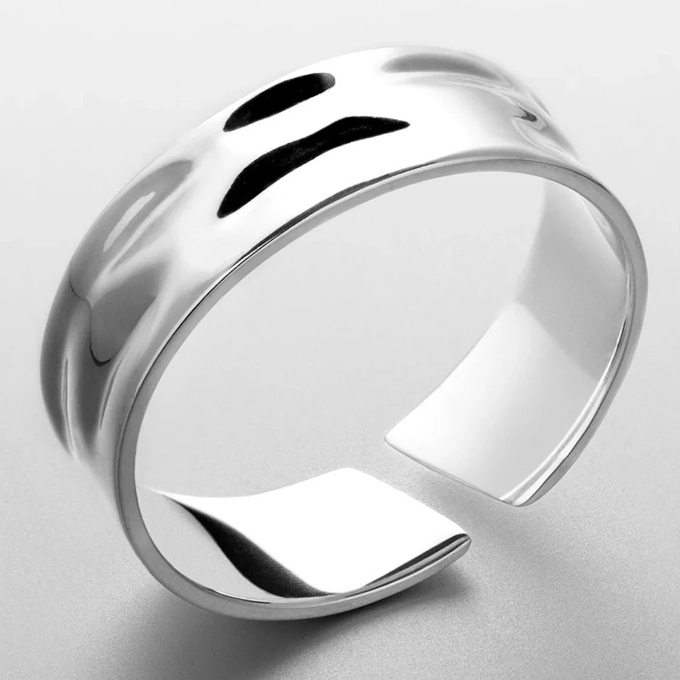 Oval Ring - Or Blanc