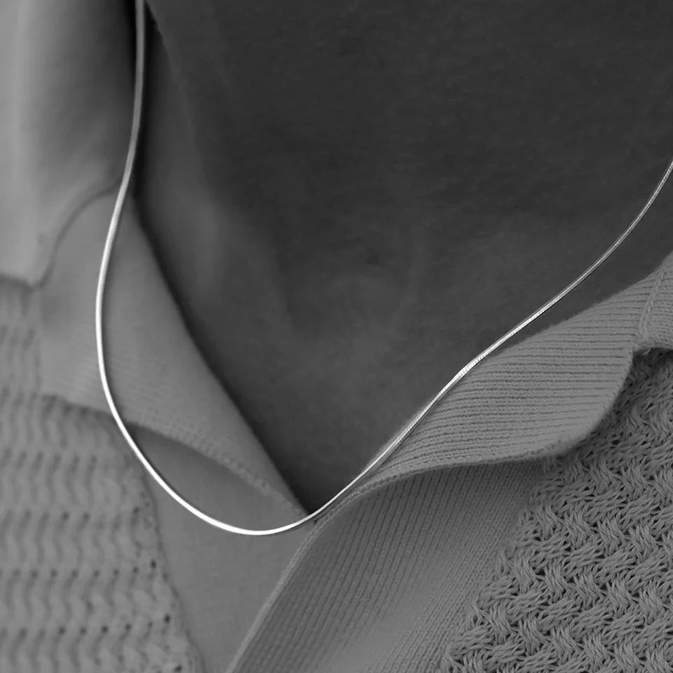 Éclipse Chain Necklace - Or Blanc