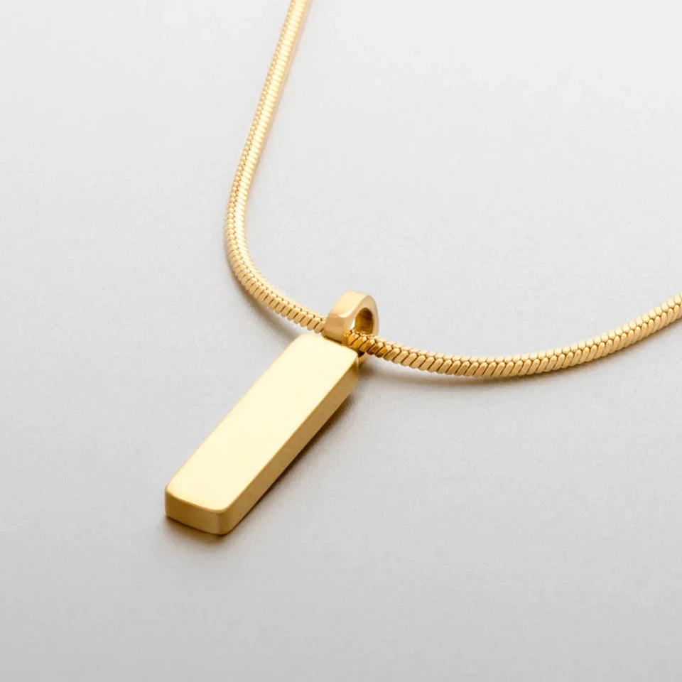 Serpent Pendant Necklace - Or