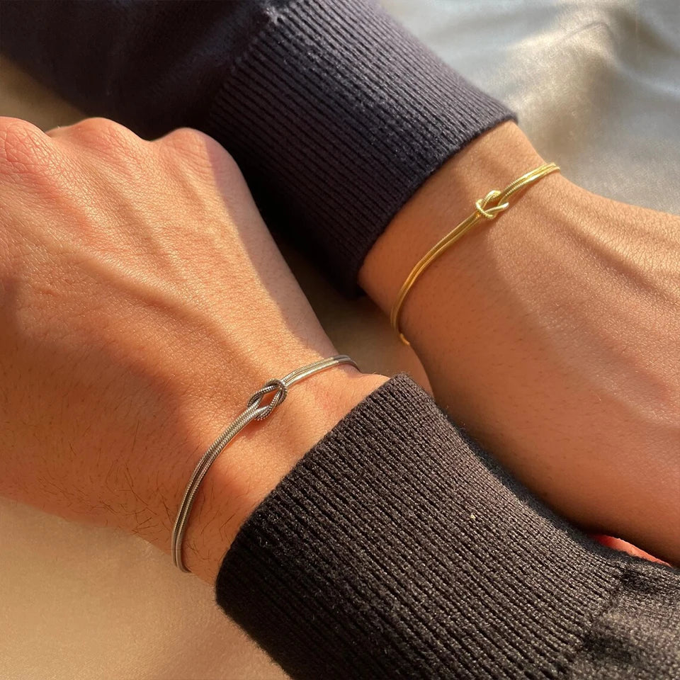 Couple's Bracelet - Or Blanc