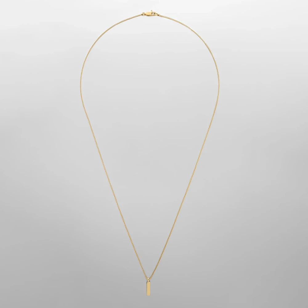 Carré Pendat Necklace - Or