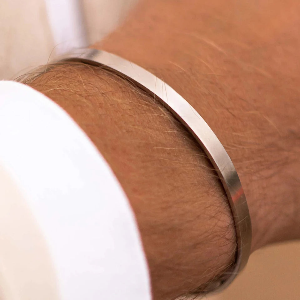 Lisse Bangle - Or Blanc