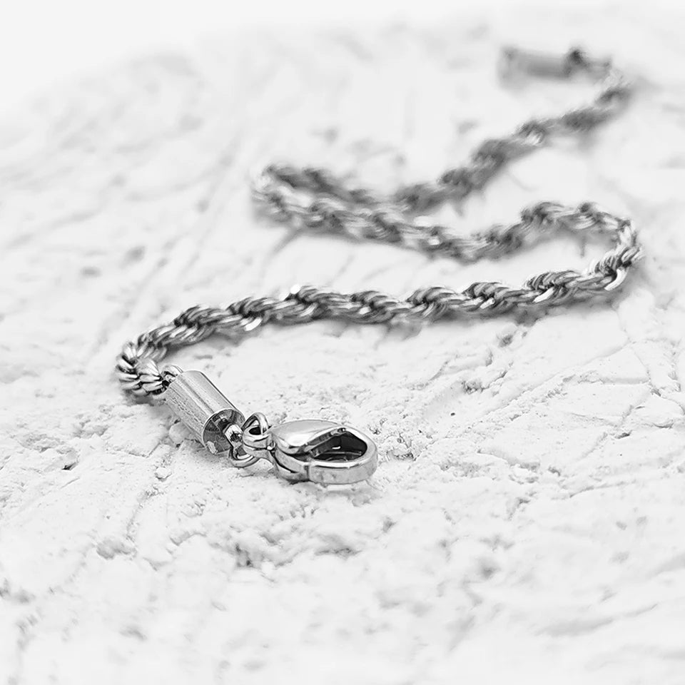 Corde Bracelet - Or Blanc