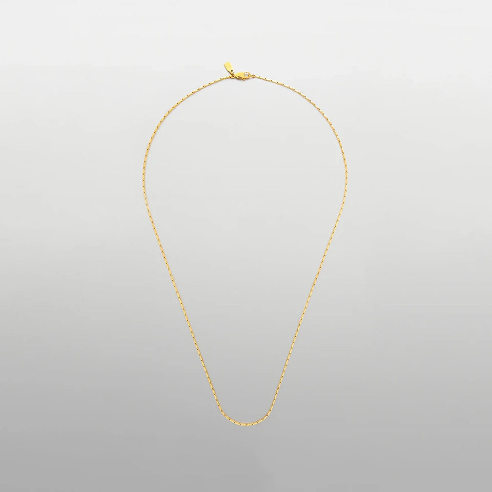 Royale Square Chain Necklace - Or