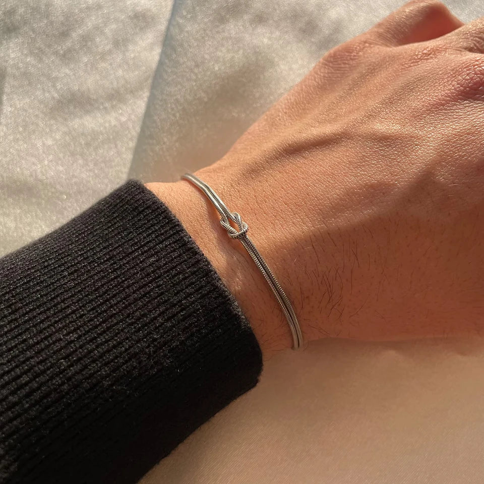 Couple's Bracelet - Or Blanc