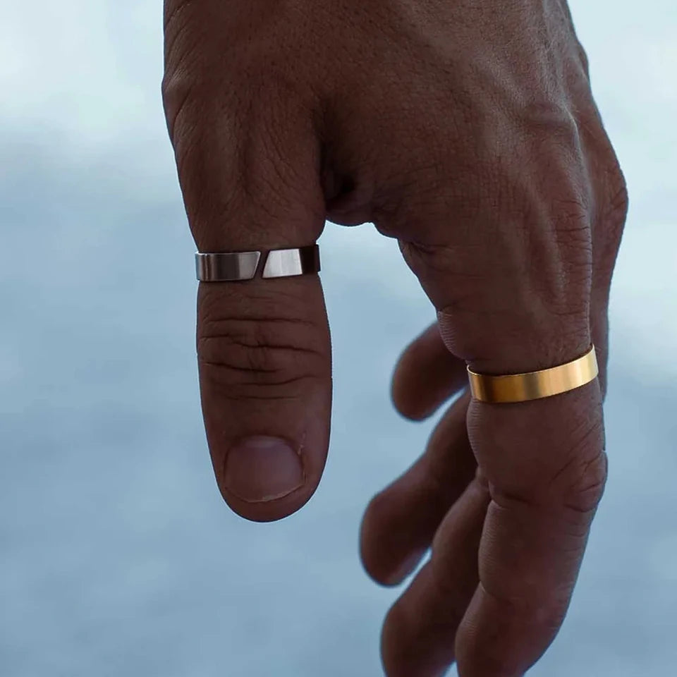 Lisse Ring - Or Blanc