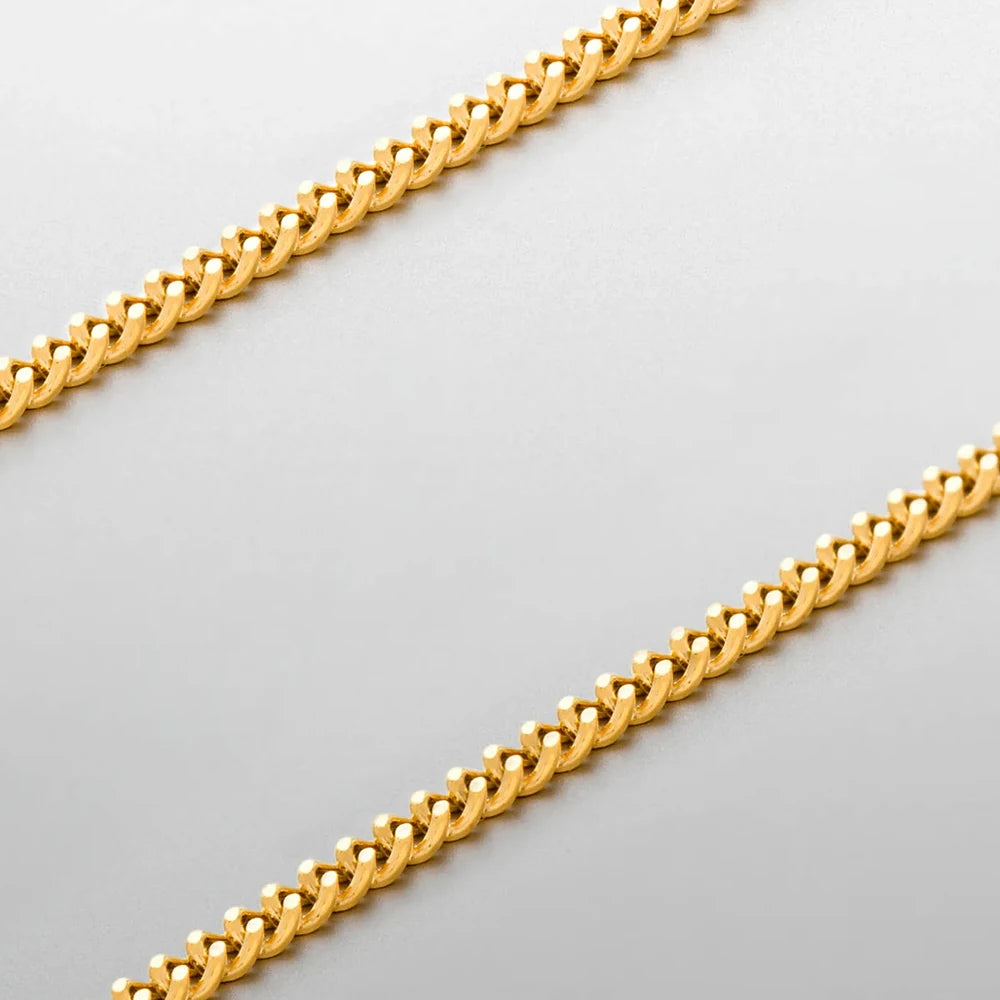 Classique Square Chain Necklace - Or