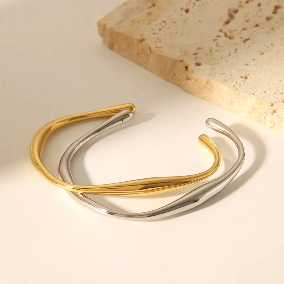 I Bangle - Or Blanc