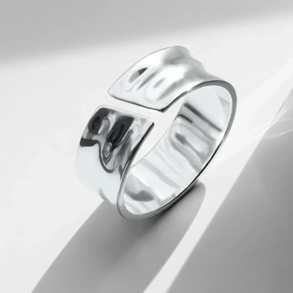 Oval Ring - Or Blanc
