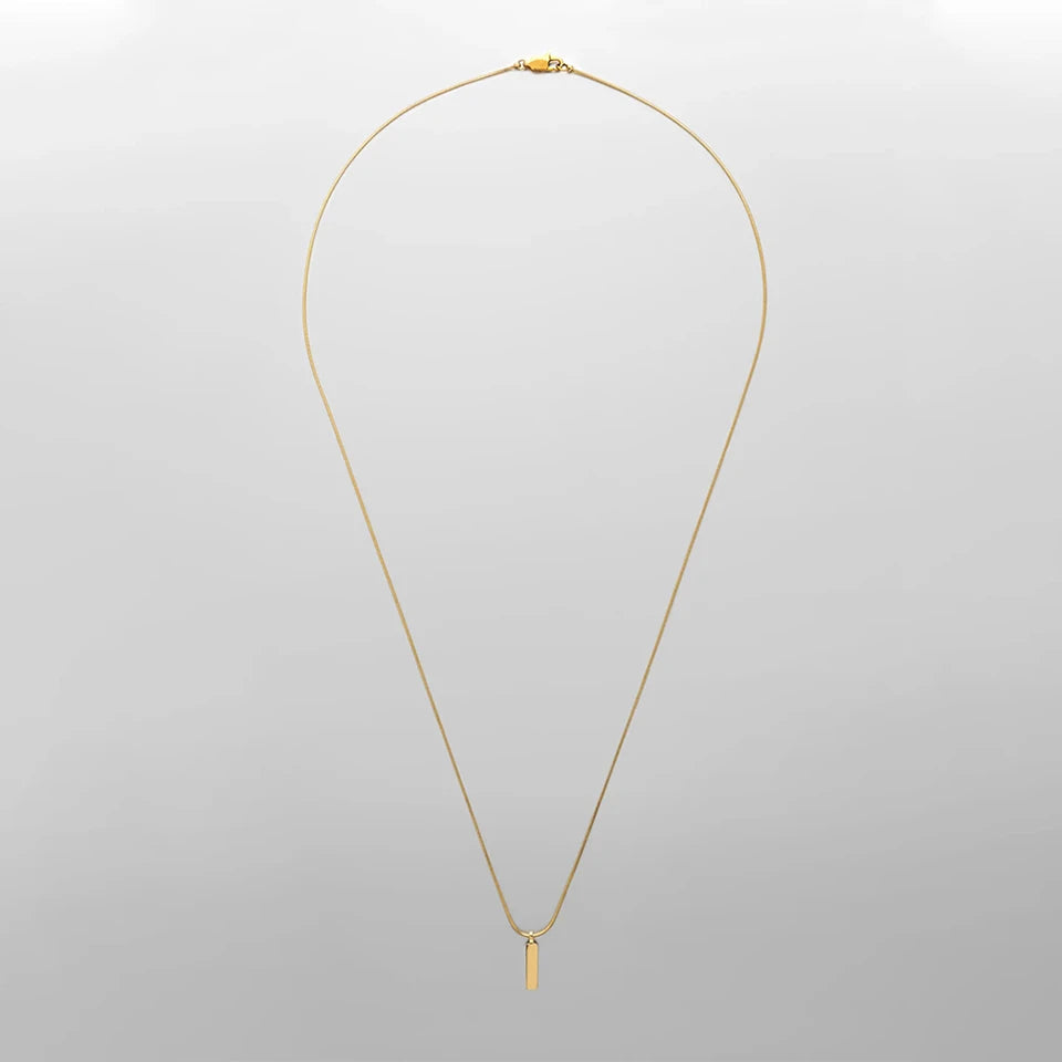 Serpent Pendant Necklace - Or