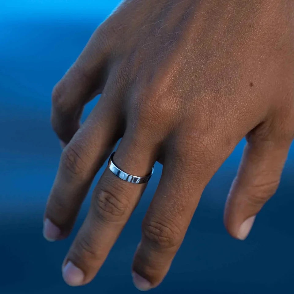 Lisse Ring - Or Blanc